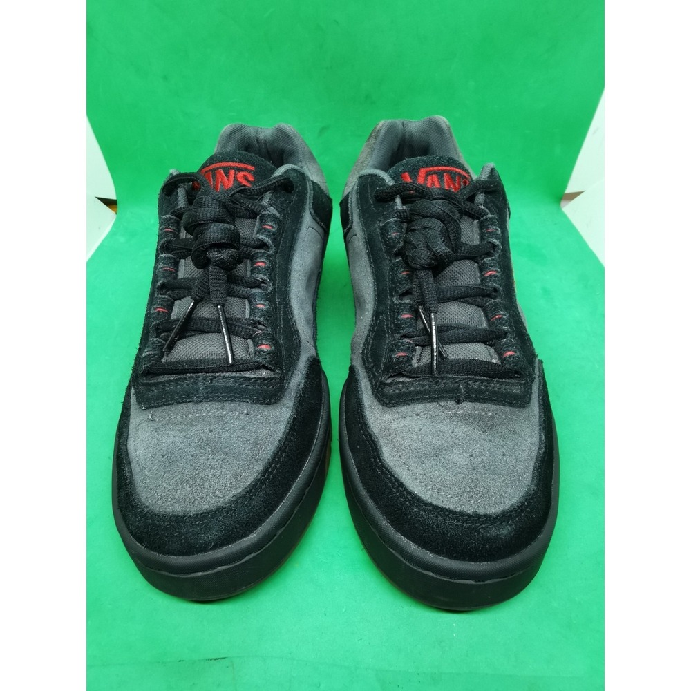 Vintage VANS Emory Retro Shoes Size 9.5 Gray/Black Suede Leather Y2K Chunky Rare